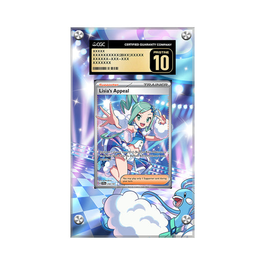 Lisia's Appeal 234/191 - Pokémon CGC Extended Artwork Protective Card Display Case