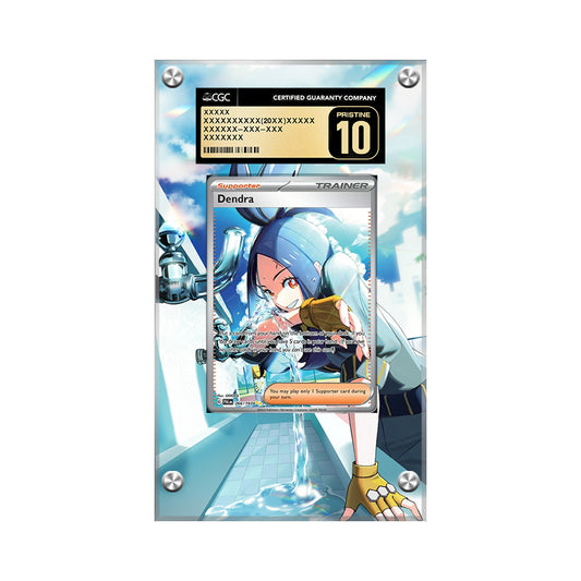Dendra 255/193 - Pokémon CGC Extended Artwork Protective Card Display Case
