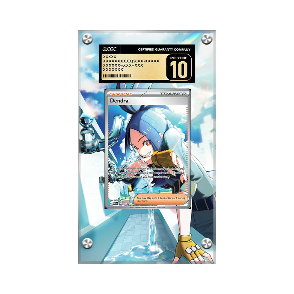 Dendra 255/193 - Pokémon Extended Artwork Protective Card Display Case Psa/cgc/raw