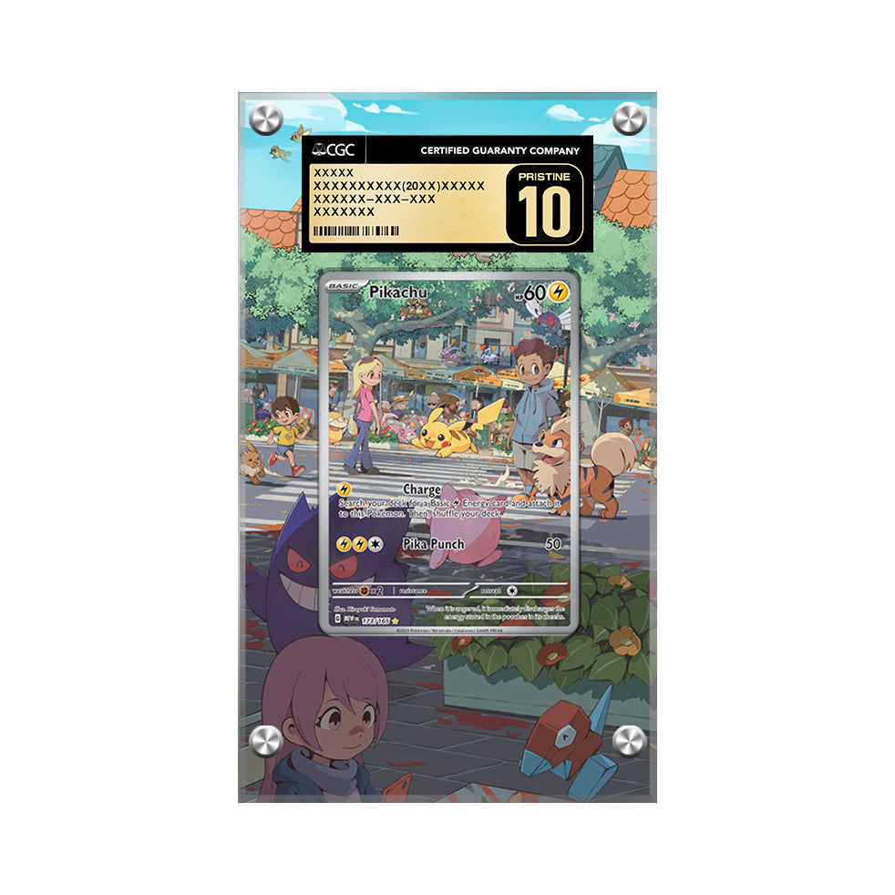 Pikachu AR 173/165 - Pokémon Extended Artwork Protective Card Display Case Psa/cgc/raw