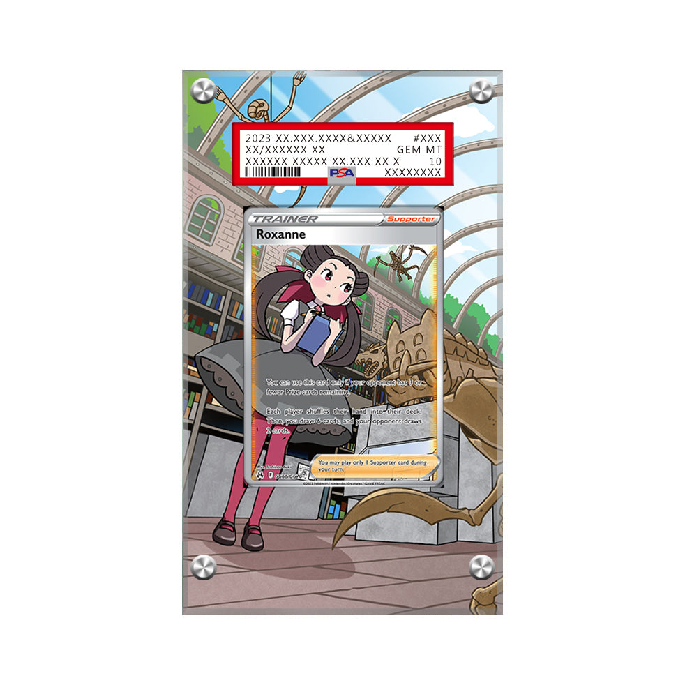 Roxanne Gg66/gg70 - Pokémon Extended Artwork Protective Card Display Case Psa/cgc/raw