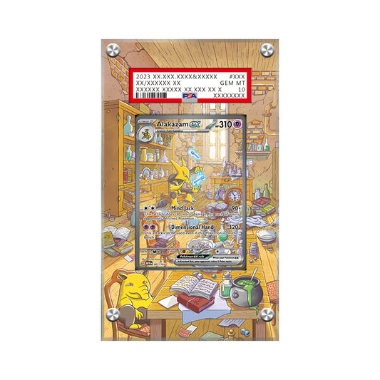 Alakazam ex 201/165 - Pokémon PSA Extended Artwork Protective Card Display Case