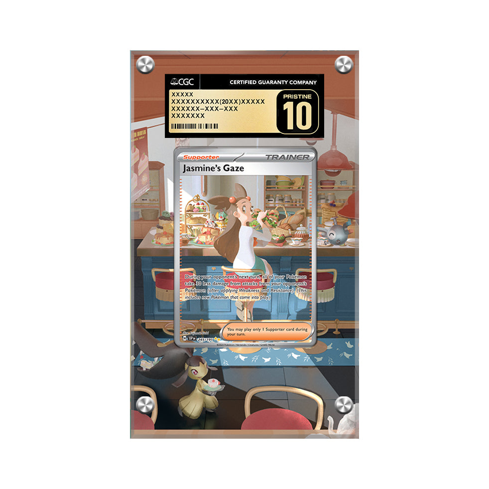 Jasmine's Gaze - Pokémon Extended Artwork Protective Card Display Case  Psa/cgc/raw