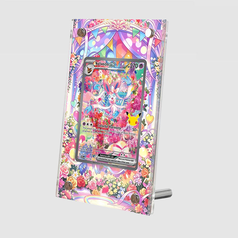 Sylveon ex 453/128 30th Anniversary - Pokémon Extended Artwork Protective Card Display Case Psa/cgc/tag/raw
