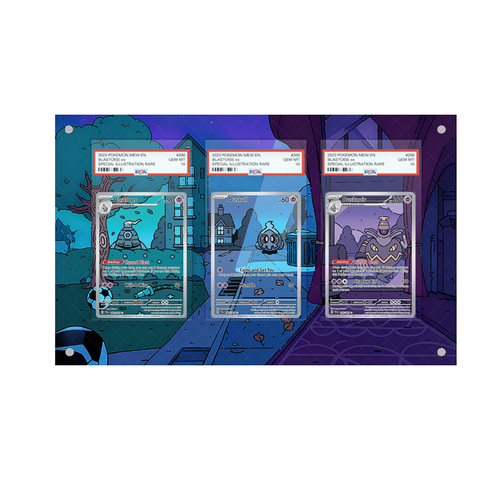 Duskull Dusclops and Dusknoir - Pokémon Extended Artwork Protective Card Display Case
