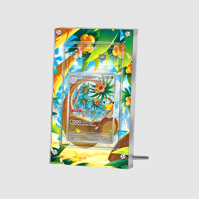 Alolan Exeggutor 129/128 - Pokémon Extended Artwork Protective Card Display Case Psa/cgc/tag/raw