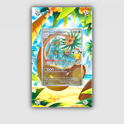 Alolan Exeggutor 129/128 - Pokémon Extended Artwork Protective Card Display Case Psa/cgc/tag/raw