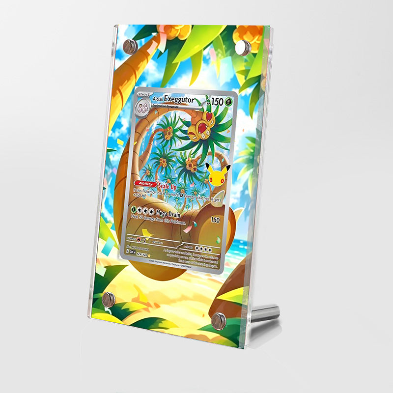 Alolan Exeggutor 129/128 - Pokémon Extended Artwork Protective Card Display Case Psa/cgc/tag/raw