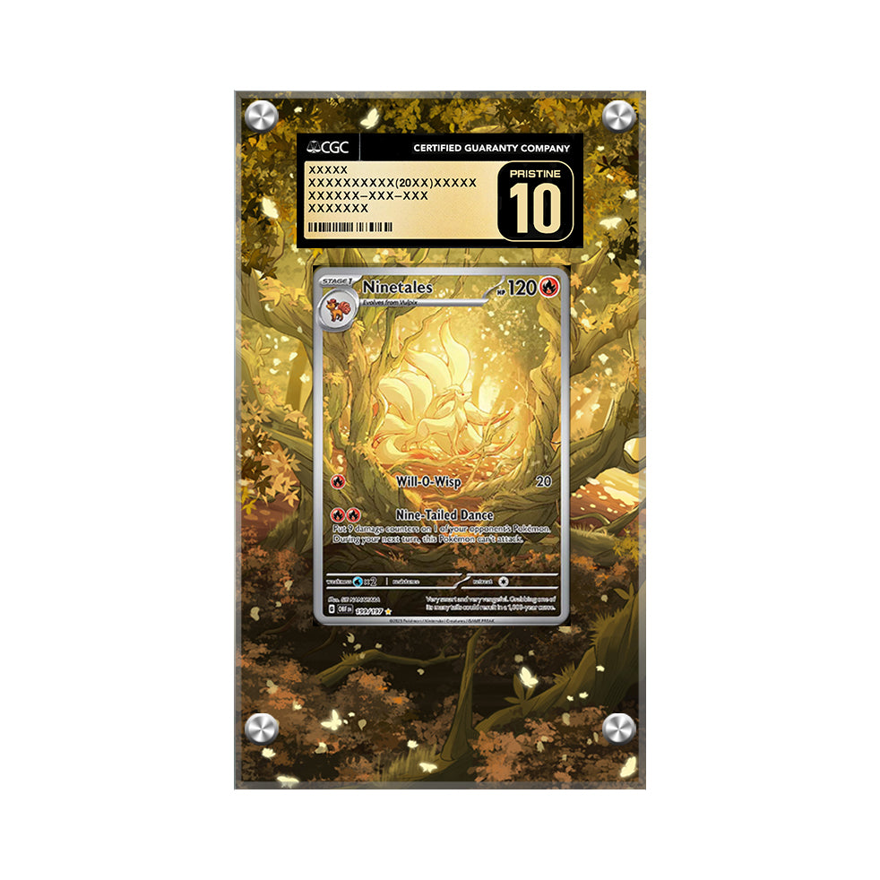 Ninetales 199/197 - Pokémon Extended Artwork Protective Card Display Case Psa/cgc/raw