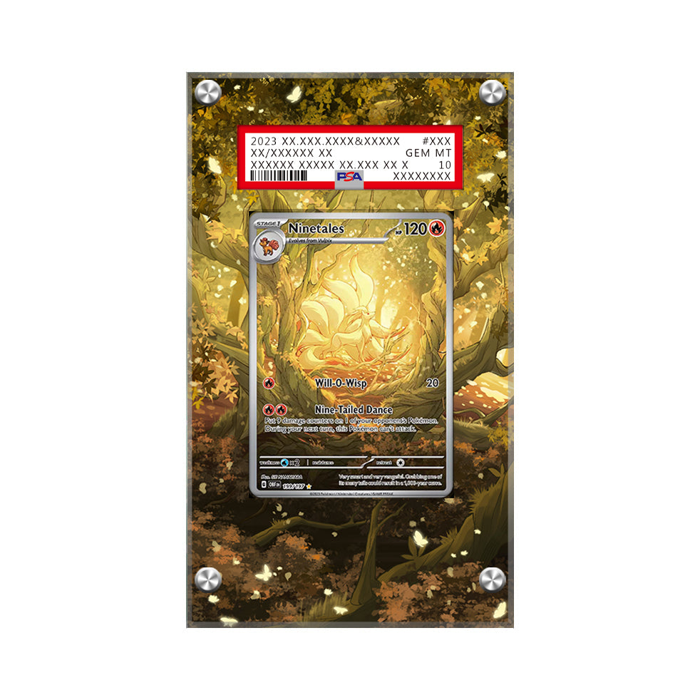 Ninetales 199/197 - Pokémon Extended Artwork Protective Card Display Case Psa/cgc/raw
