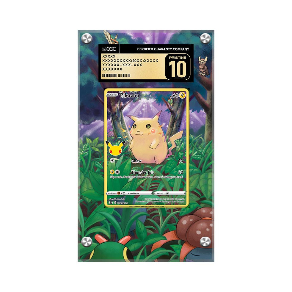 Pikachu 005/025 - Pokémon Extended Artwork Protective Card Display Case Psa/cgc/raw