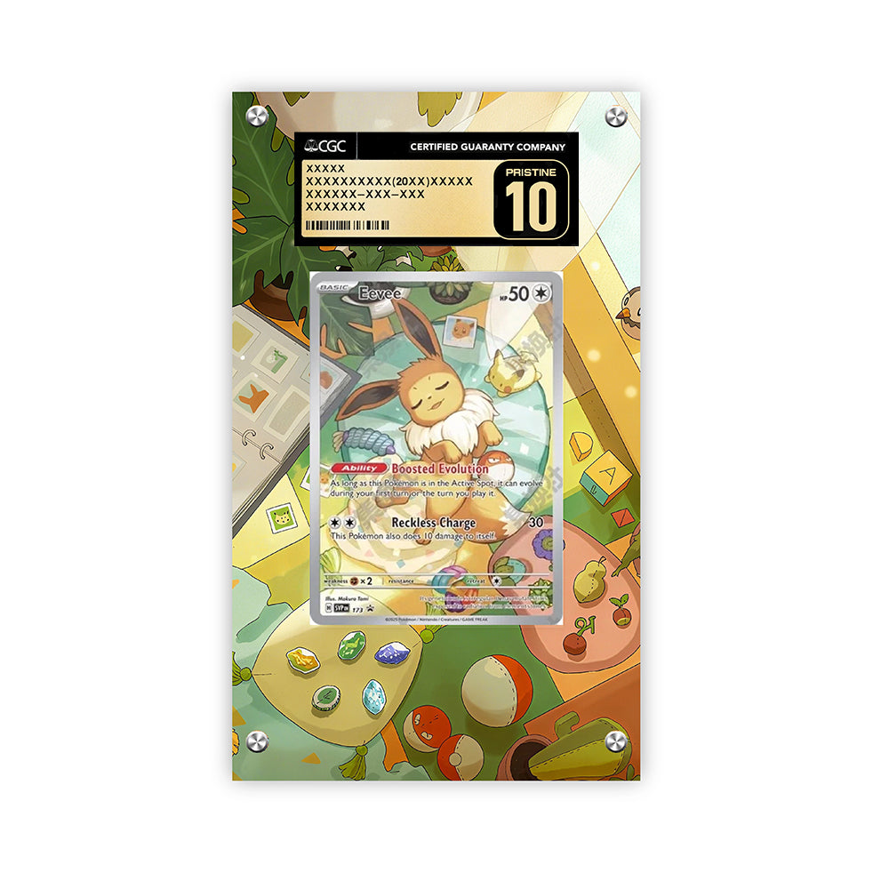 Eevee 173 - Pokémon Extended Artwork Protective Card Display Case Psa/cgc/tag/raw
