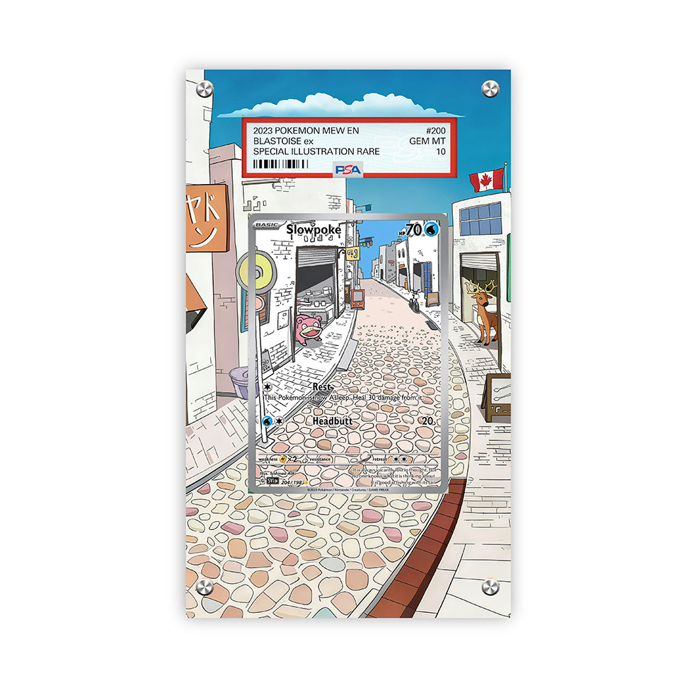 Slowpoke 204/198 - Pokémon PSA Extended Artwork Protective Card Display Case