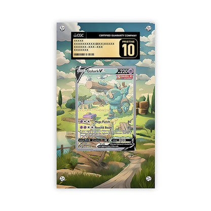 Golurk V 182/203 - Pokémon Extended Artwork Protective Card Display Case Psa/cgc/tag/raw
