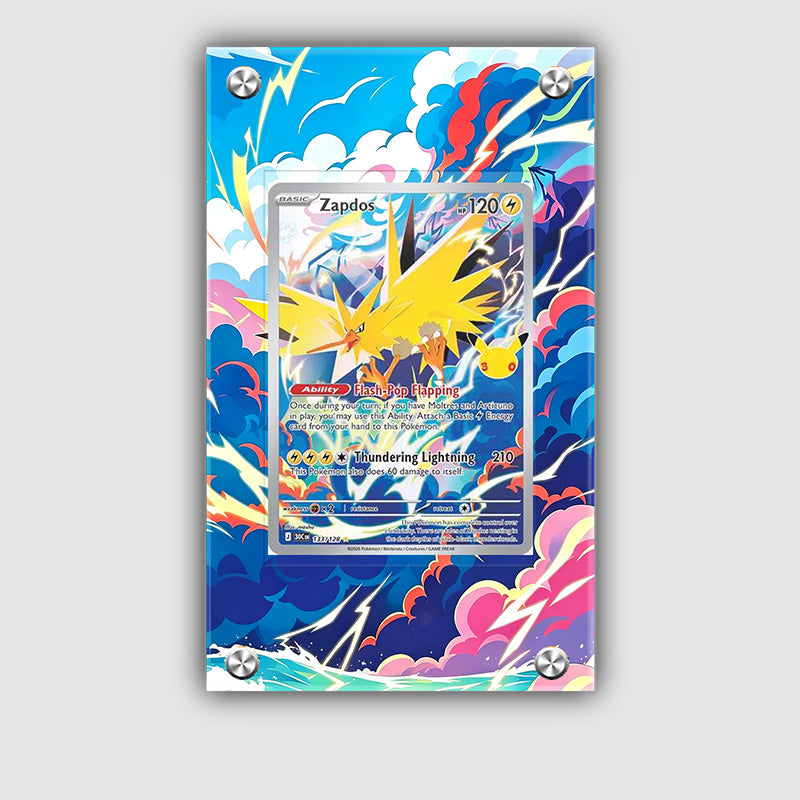 Zapdos 133/128 - Pokémon Extended Artwork Protective Card Display Case Psa/cgc/tag/raw
