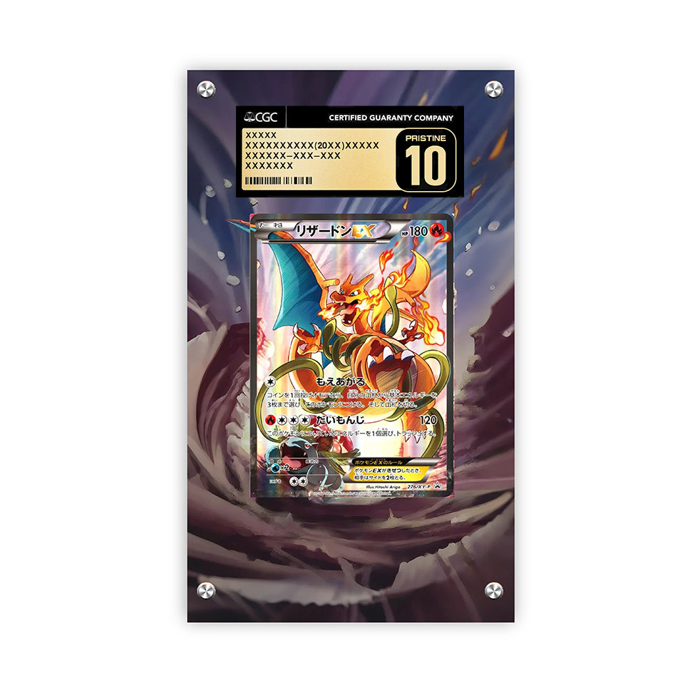 Charizard EX Xy-p 276 - Pokémon Extended Artwork Protective Card Display Case Psa/cgc/tag/raw