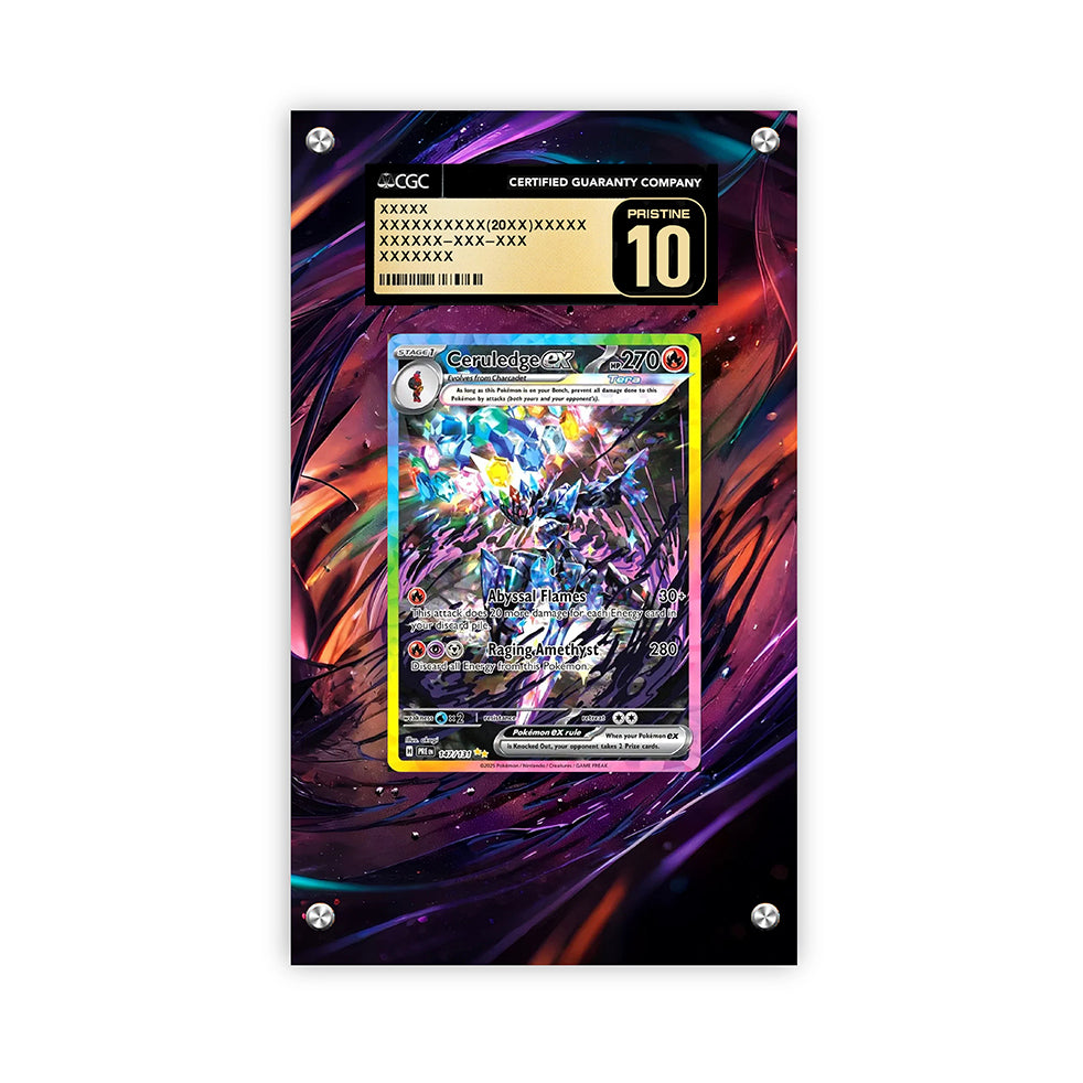 Ceruledge EX 147/131 - Pokémon Extended Artwork Protective Card Display Case Psa/cgc/tag/raw