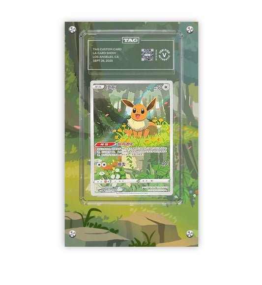 Eevee CBB2C 15/15 - Pokémon Extended TAG Artwork Protective Card Display Case