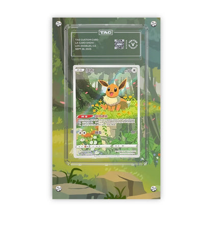 Eevee Cbb2c 15/15 - Pokémon Extended Artwork Protective Card Display Case Psa/cgc/tag/raw