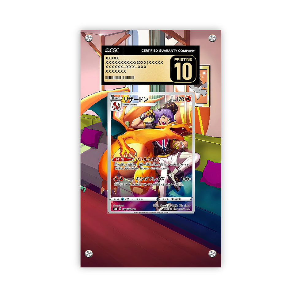 Charizard - Tg03/tg30 - Pokémon Extended Artwork Protective Card Display Case Psa/cgc/tag/raw