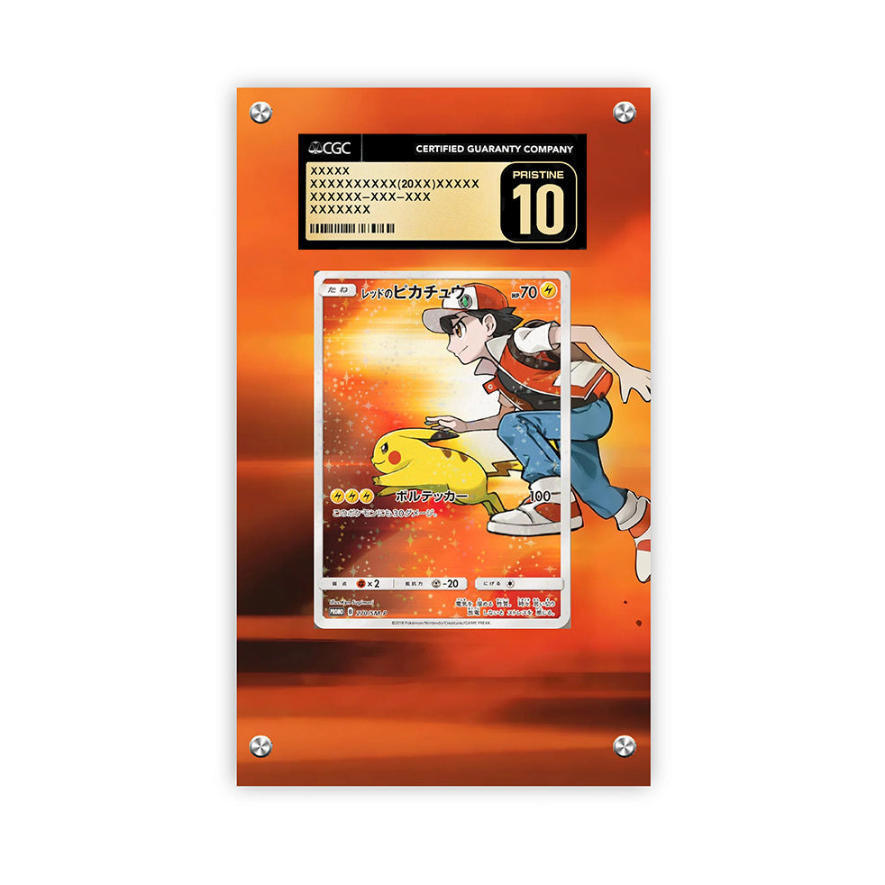 Red's Pikachu Sm-p 270 - Pokémon Extended Artwork Protective Card Display Case Psa/cgc/tag/raw