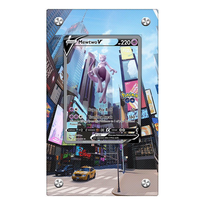 Mewtwo V 72/78 - Pokémon Extended Artwork Protective Card Display Case Psa/cgc/tag/raw