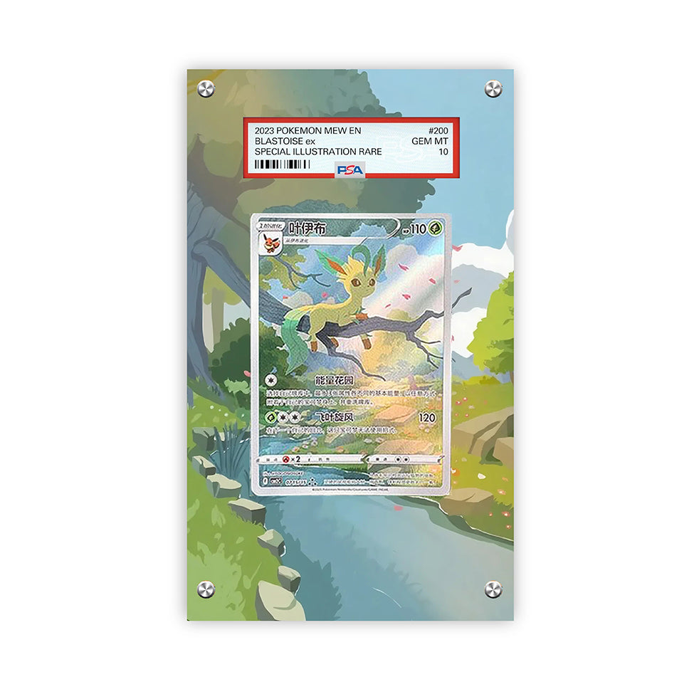 Leafeon CBB2C 15/15 - Pokémon PSA Extended Artwork Protective Card Display Case