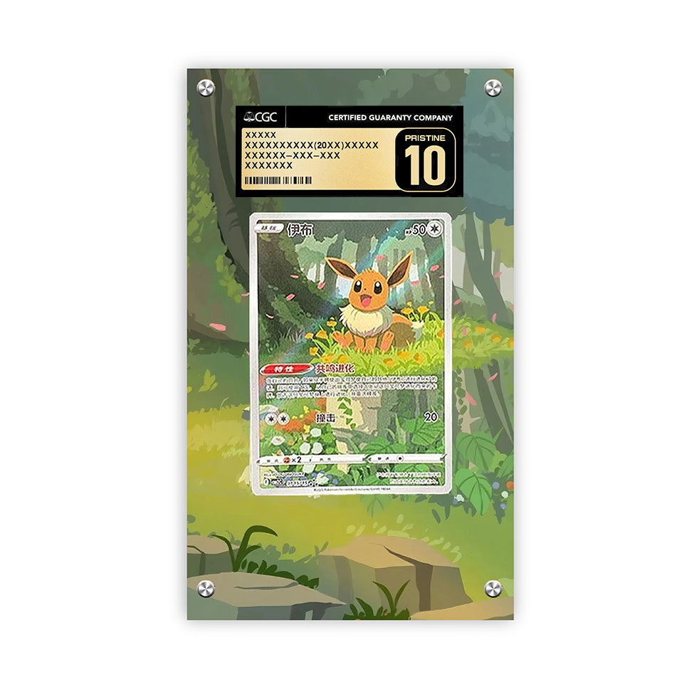 Eevee Cbb2c 15/15 - Pokémon Extended Artwork Protective Card Display Case Psa/cgc/tag/raw