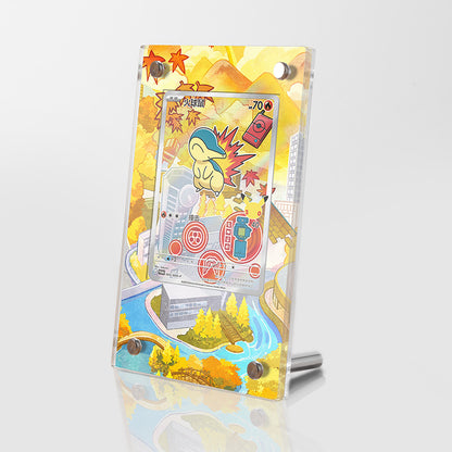 Cyndaquil 047 - Pokémon Extended Artwork Protective Card Display Case Psa/cgc/tag/raw
