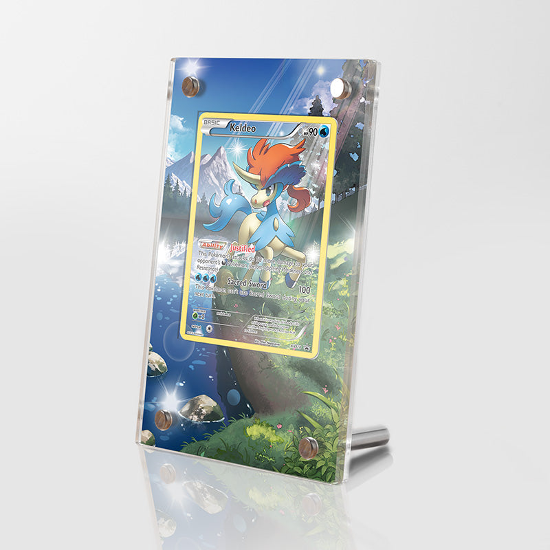 Keldeo XY118 - Pokémon Extended Artwork Protective Card Display Case Psa/cgc/tag/raw