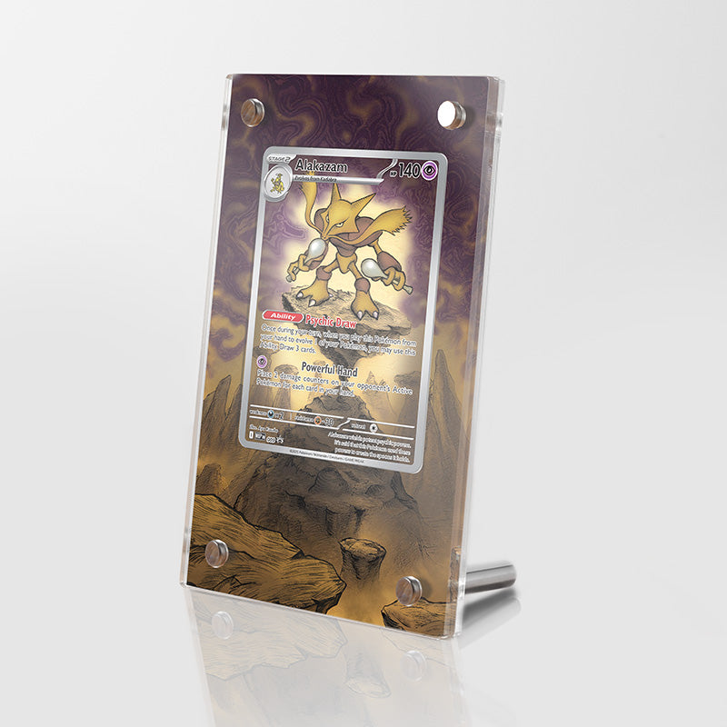 Alakazam 009 - Pokémon Extended Artwork Protective Card Display Case Psa/cgc/tag/raw