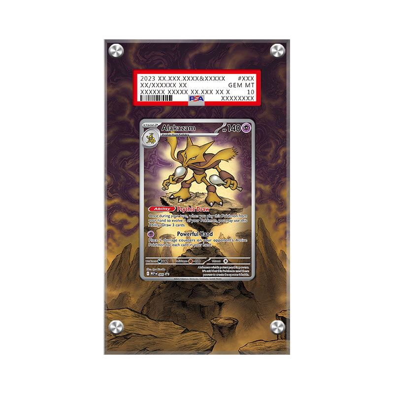 Alakazam 009 - Pokémon Extended Artwork Protective Card Display Case Psa/cgc/tag/raw