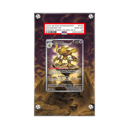 Alakazam 009 - Pokémon Extended Artwork Protective Card Display Case Psa/cgc/tag/raw