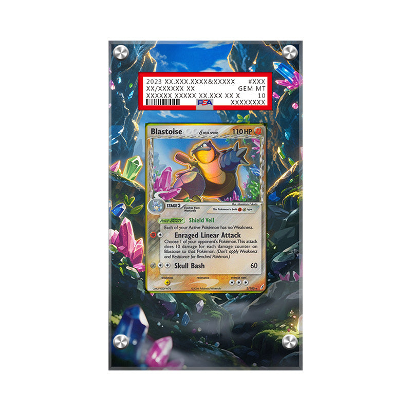 Blastoise (Delta Species) Holo 2/100 - Pokémon Extended Artwork Protective Card Display Case Psa/cgc/tag/raw
