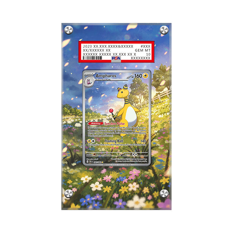 Ampharos 090/086 - Pokémon Extended Artwork Protective Card Display Case Psa/cgc/tag/raw