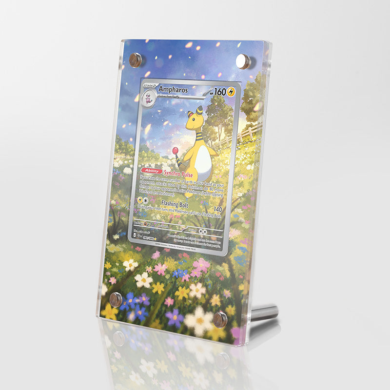 Ampharos 090/086 - Pokémon Extended Artwork Protective Card Display Case Psa/cgc/tag/raw