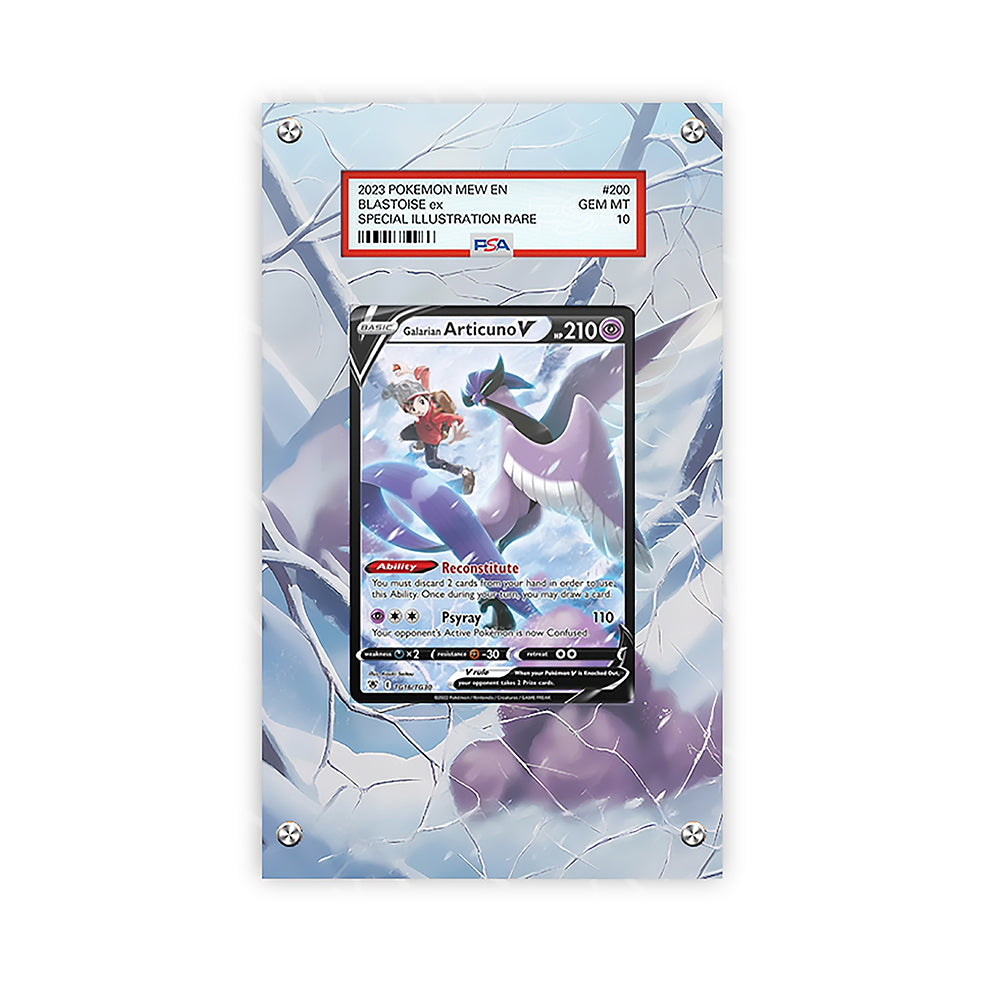 Galarian Articuno V – Tg16/tg30 - Pokémon Extended Artwork Protective Card Display Case Psa/raw