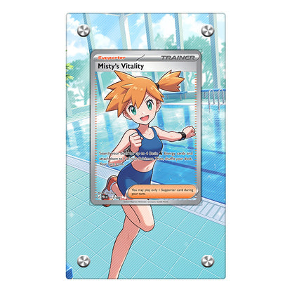 Misty's Vitality 108/081 V2  - Pokémon Extended Artwork Protective Card Display Case Psa/cgc/tag/raw