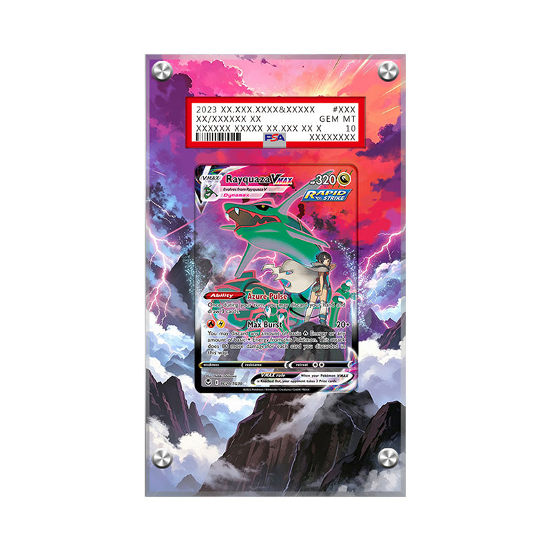 Rayquaza VMAX TG20/TG30 - Pokémon Extended Artwork Protective Card Display Case Psa/cgc/tag/raw