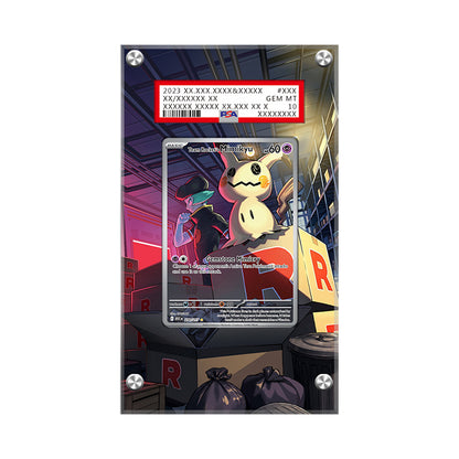 Team Rockets Mimikyu 205/193 V2 - Pokémon Extended Artwork Protective Card Display Case Psa/cgc/tag/raw