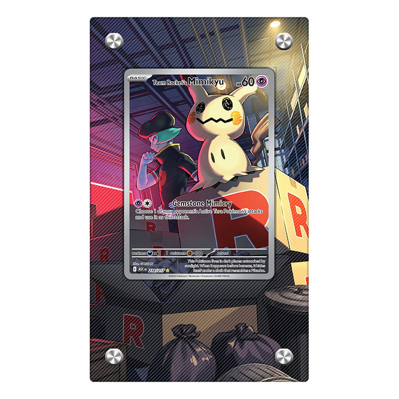 Team Rockets Mimikyu 205/193 V2 - Pokémon Extended Artwork Protective Card Display Case Psa/cgc/tag/raw