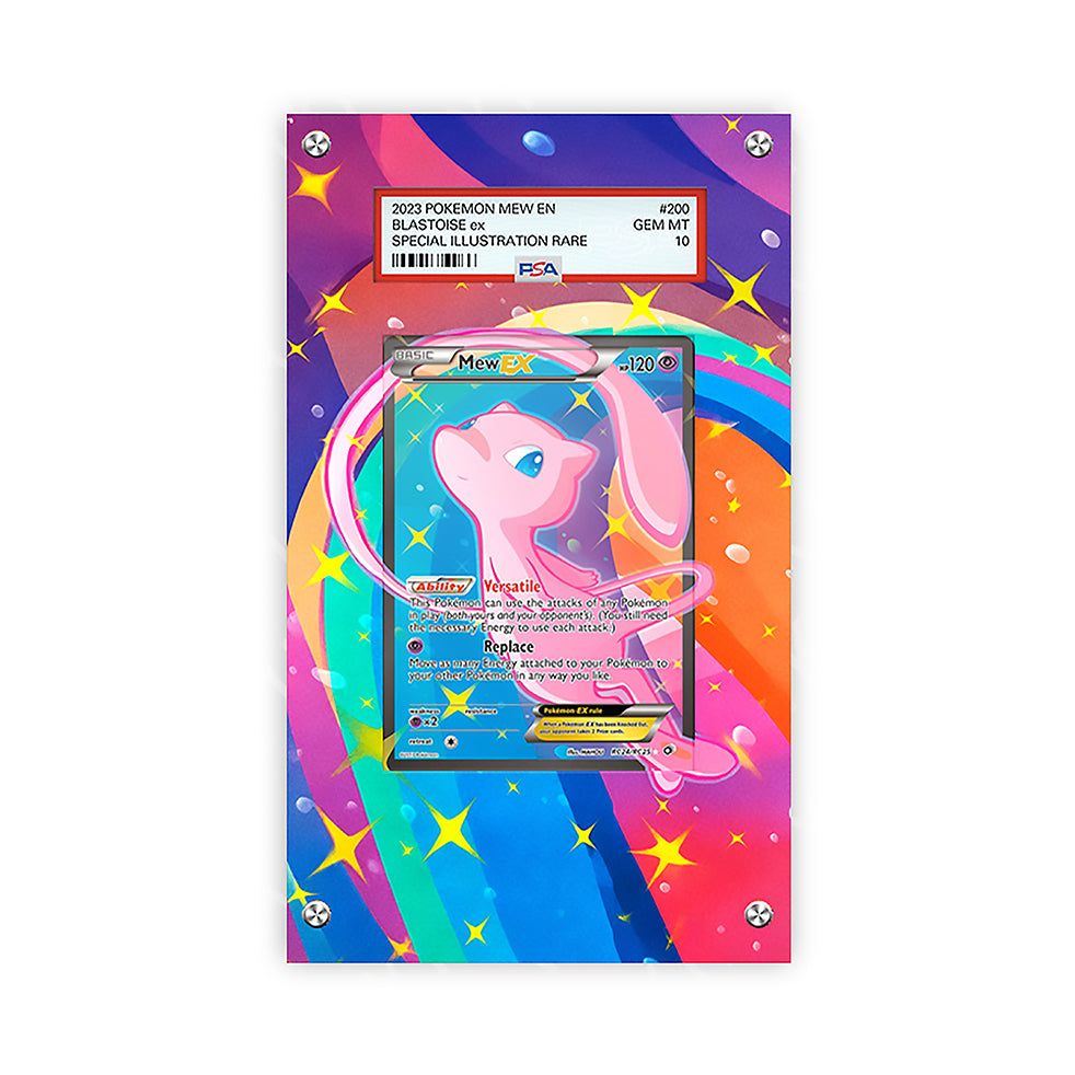 Mew Rc24/rc25 - Pokémon Extended Artwork Protective Card Display Case Psa/raw