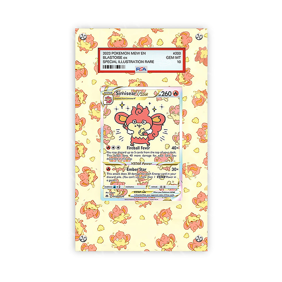 Simisear VSTAR Gg37/gg70 - Pokémon Extended Artwork Protective Card Display Case Psa/raw
