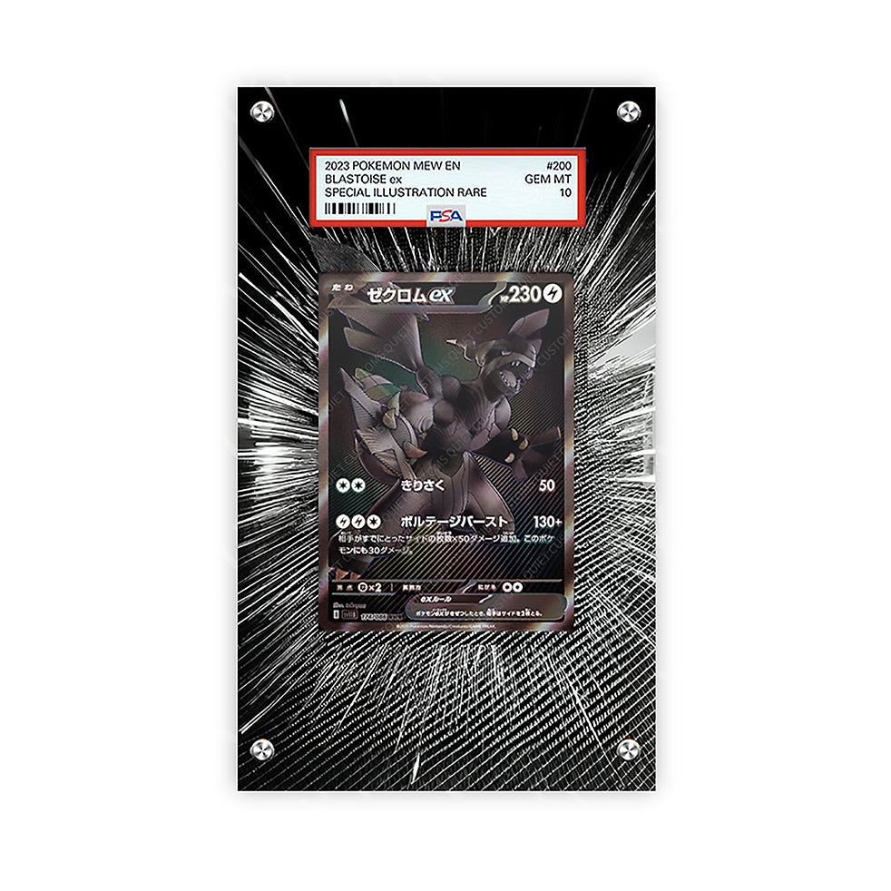 Zekrom EX 174/086 - Pokémon Extended Artwork Protective Card Display Case Psa/raw