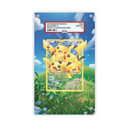 Pikachu Rc29/rc32 - Pokémon Extended Artwork Protective Card Display Case Psa/raw
