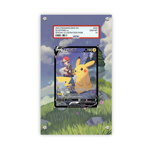 Pikachu V - SWSH11 - Pokémon PSA Extended Artwork Protective Card Display Case
