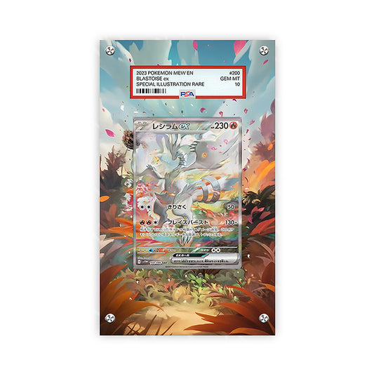Reshiram ex 166/086 - Pokémon PSA Extended Artwork Protective Card Display Case