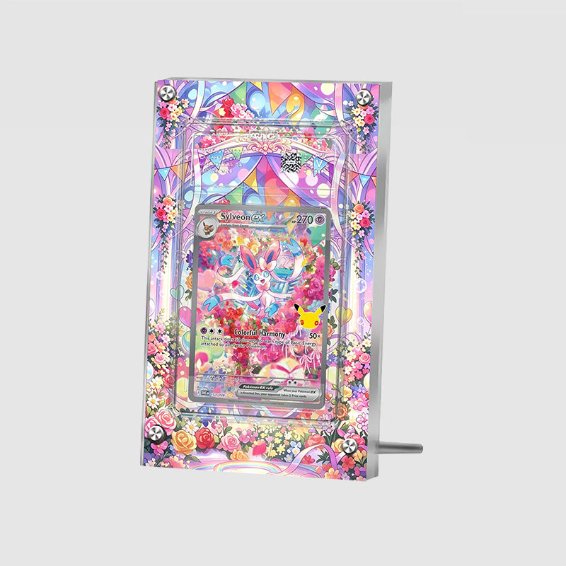 Sylveon ex 453/128 30th Anniversary - Pokémon Extended Artwork Protective Card Display Case Psa/cgc/tag/raw