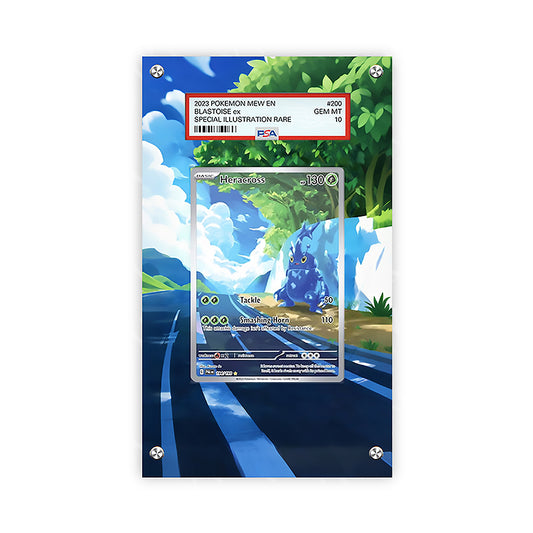 Heracross 194 - Pokémon PSA Extended Artwork Protective Card Display Case