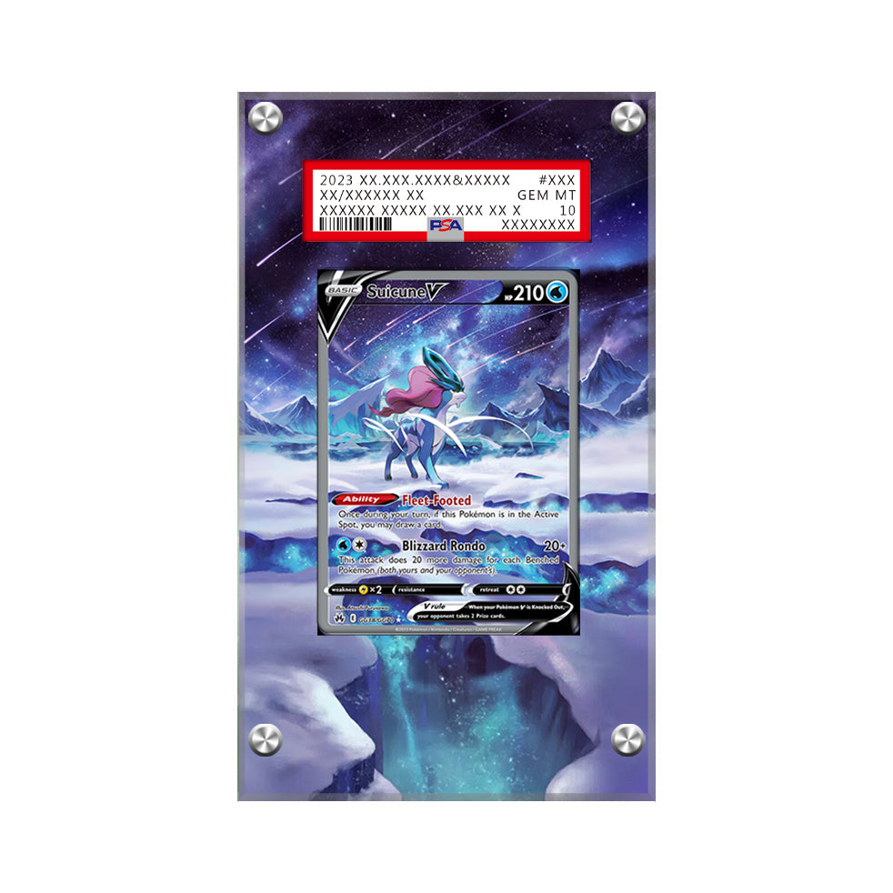Suicune V - Gg38/gg70 - Pokémon Extended Artwork Protective Card Display Case Psa/cgc/raw